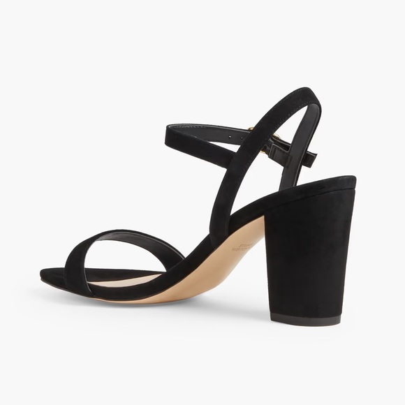 NWT Stuart Weitzman mid-heel black suede sandal. Size 38 - Picture 5 of 7